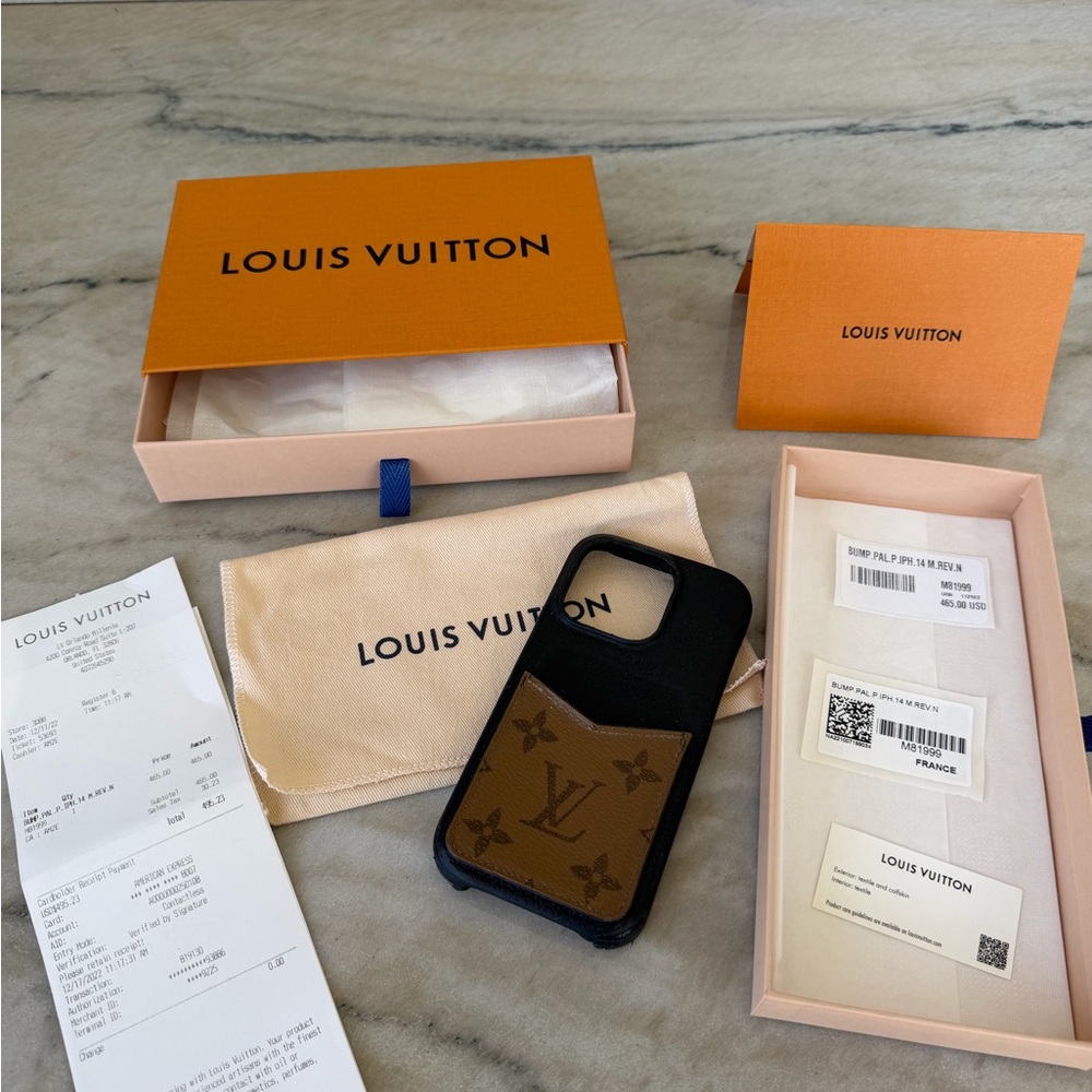Louis Vuitton Black and Brown Phone Case